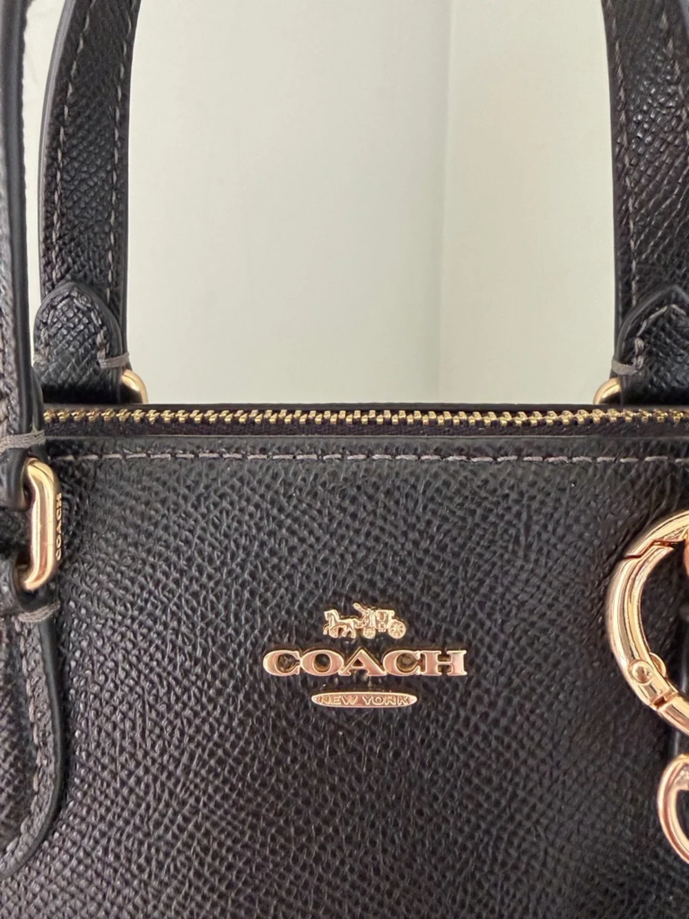 Coach Mini Gallery Tote Bag With Cherry Charm - Picture 7 of 14